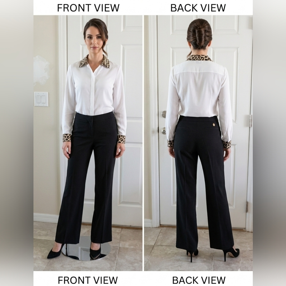 Roberto Cavalli women's black career pants in size 50 (Italian) or XLarge (USA)‎